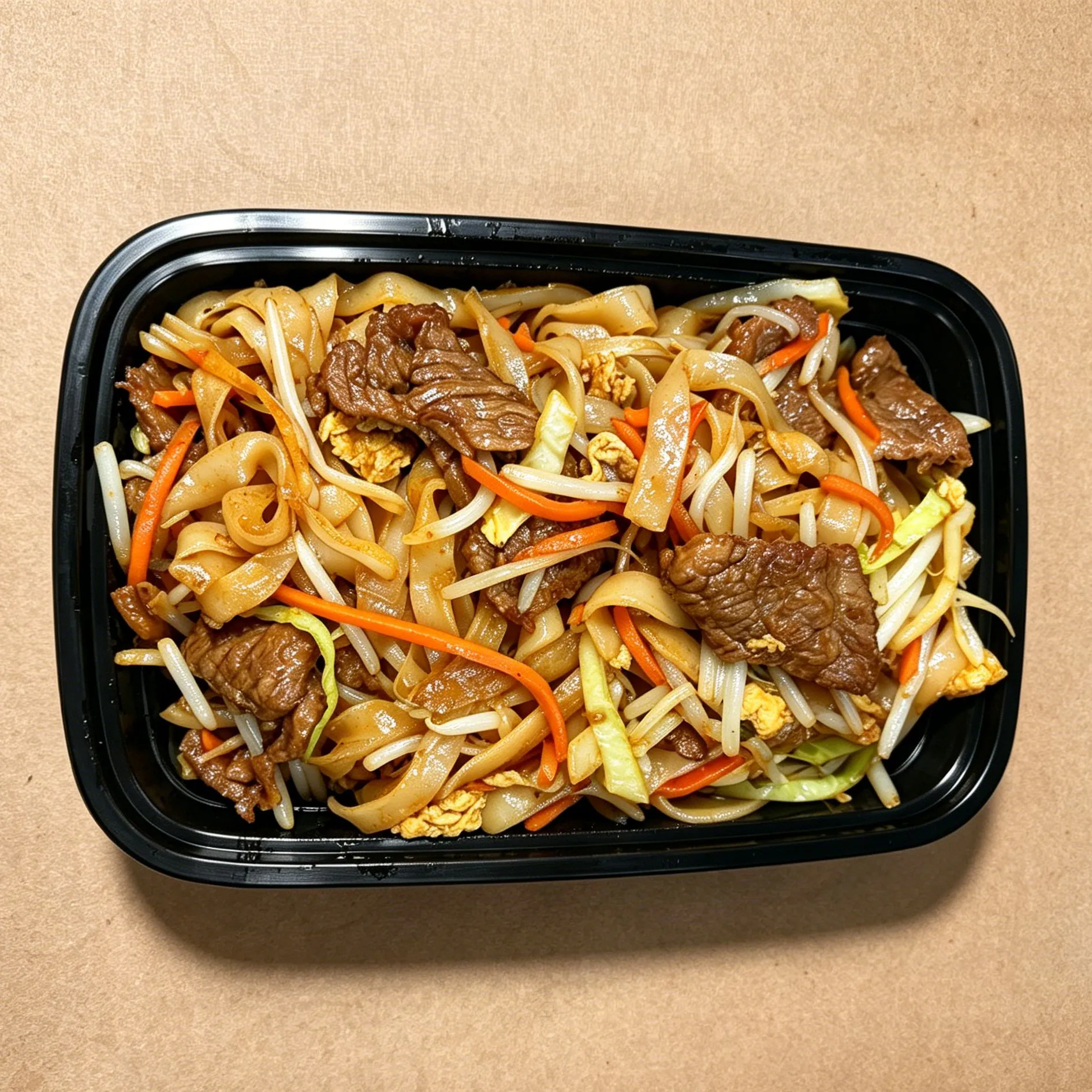 Beef chow fun noodles with vegetables at Chinese Kitchen - Chicago, a Chinese Restaurant in Chicago